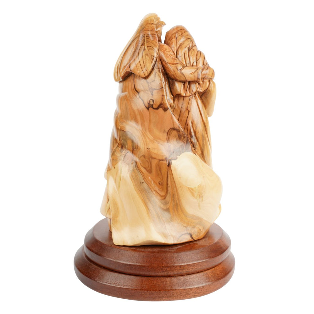 Holy Family with the newborn – Hand-carved olive wood figure from Bethlehem (27 cm)