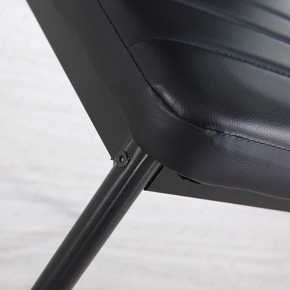 Set of 4 kitchen chairs, black