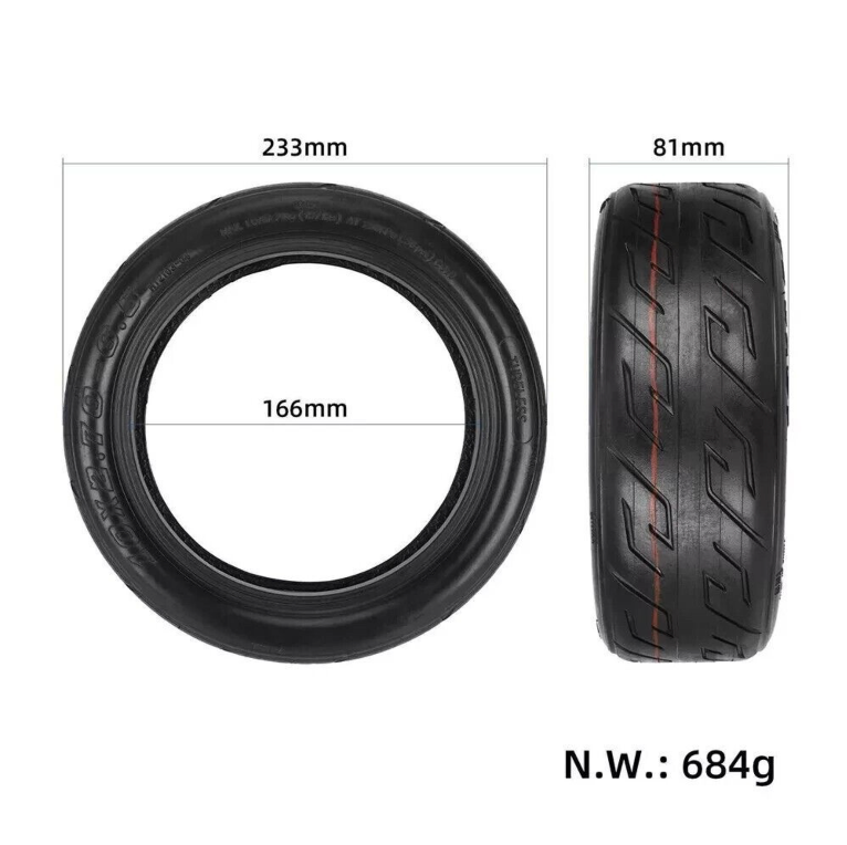 2x VMAX E-Scooter Tires 10x2.7 Inch Set Tubeless Gel Layer 10 x 2.7-6.5