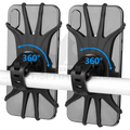 Robuste Gummi Handyhalterung 360° für Fahrrad E-Scooter Lenker - Sicherer Halt