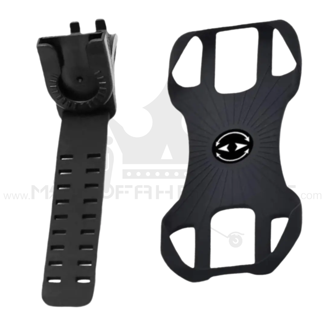 Robust Rubber Phone Holder 360° for Bicycle E-Scooter Handlebars - Secure Grip