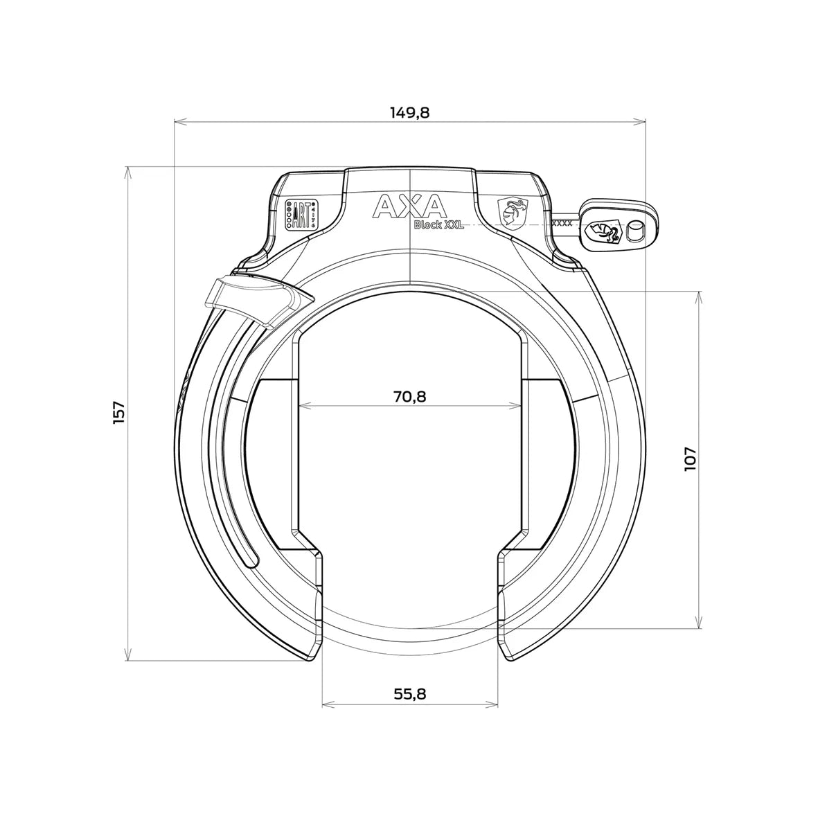 AXA Block XXL Frame Lock