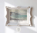 Claude Monet Poster · Klippen bei Dieppe 1896 · Normandie Küstenkunst · Impressionismus Druck · Vintage Wandbild ohne Rahmen