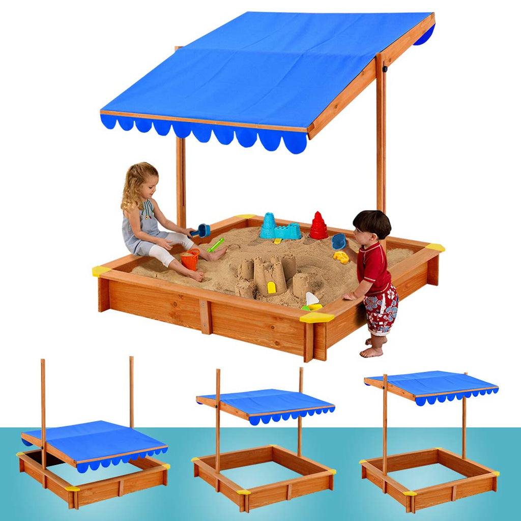 Sandpit with sun canopy