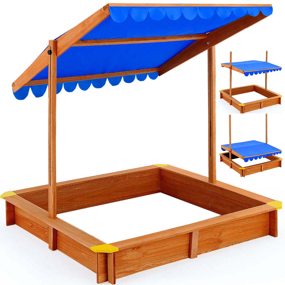 Sandpit with sun canopy