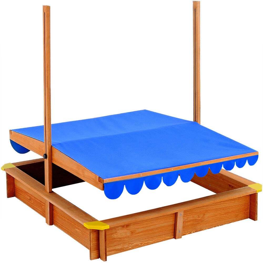 Sandpit with sun canopy