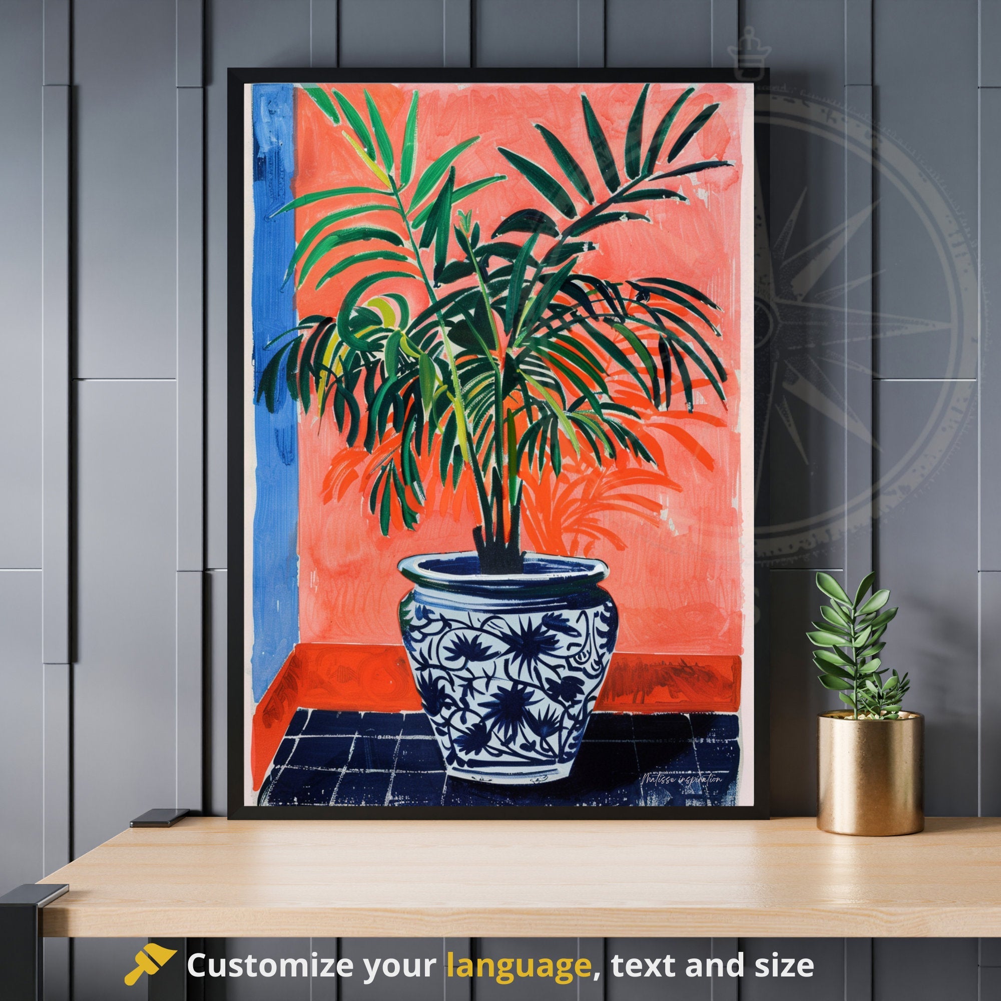 Matisse Print | Henri Matisse Poster | Henri Matisse Inspiration - Vase and Plant