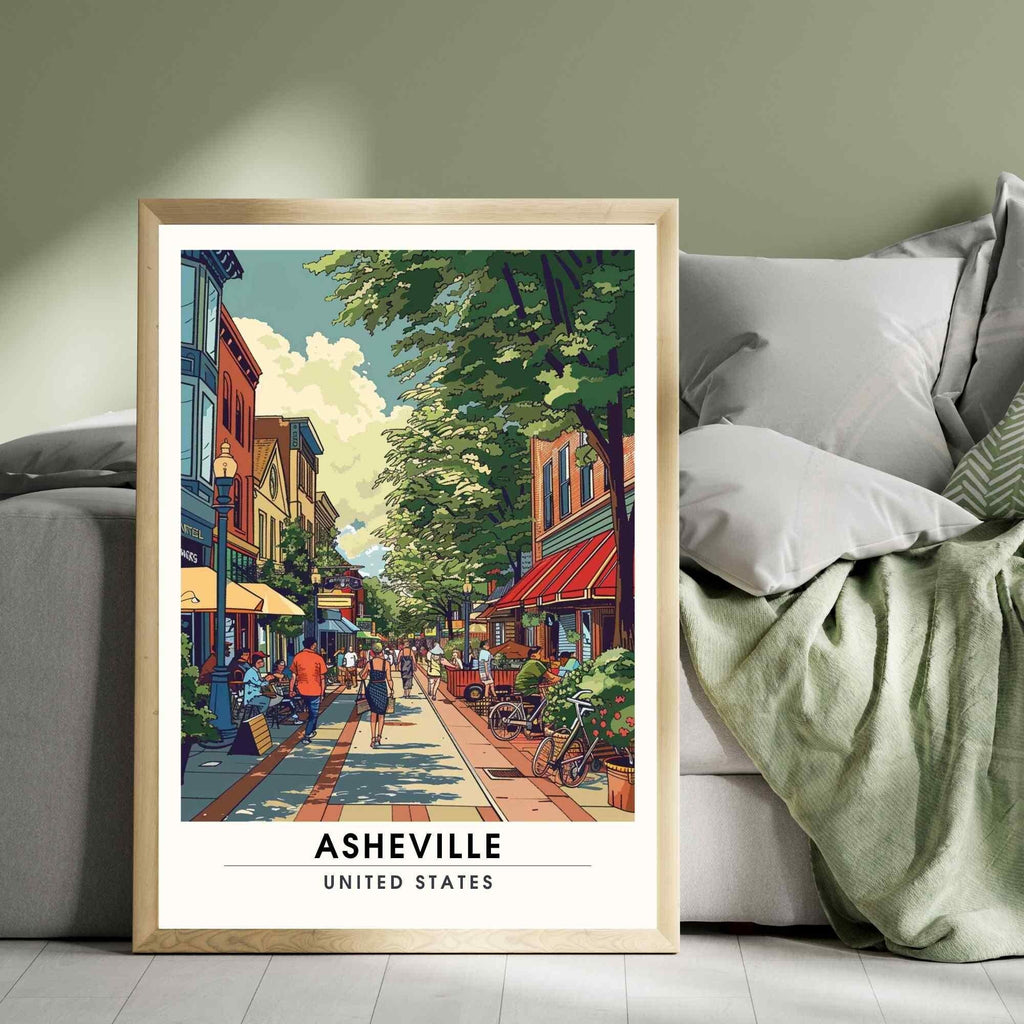 Asheville, North Carolina Poster | Asheville Travel Print