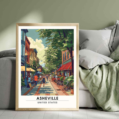 Asheville, North Carolina Poster | Asheville Travel Print