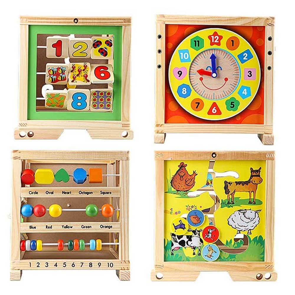 Multifunctional Wooden Walking Aid