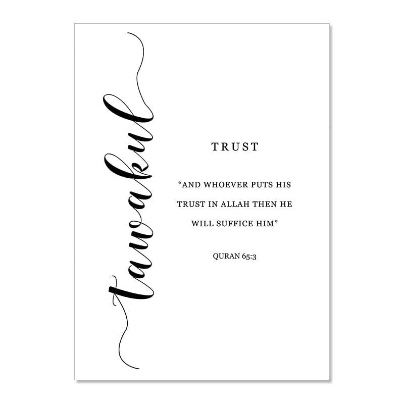 Poster Patience Gratitude Prayer I Wall Art for Living Room & Bedroom I Decorative Prints I Unframed
