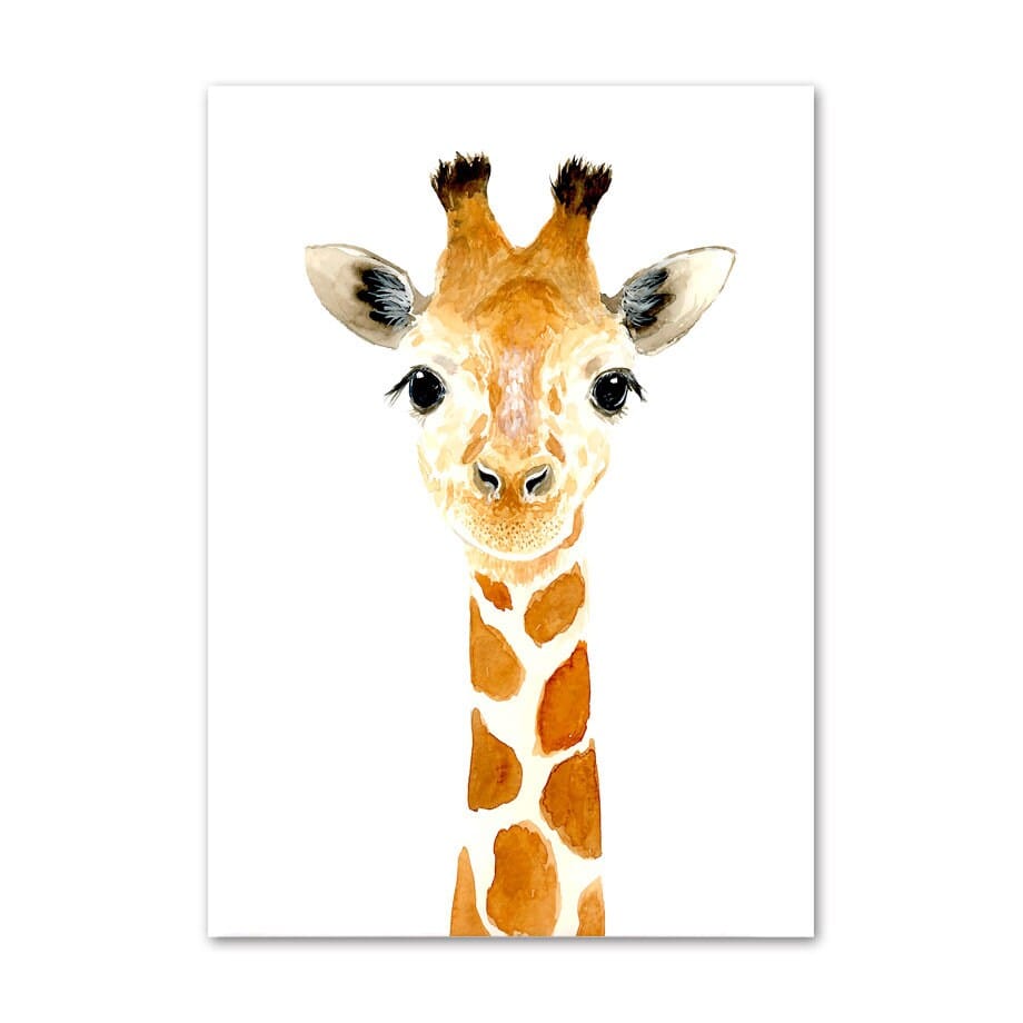 Nursery Posters Animals Fox Elephant Bear Rabbit Zebra I Nursery Wall Art I Wall Decor I Art Print I Decorative Print I Unframed