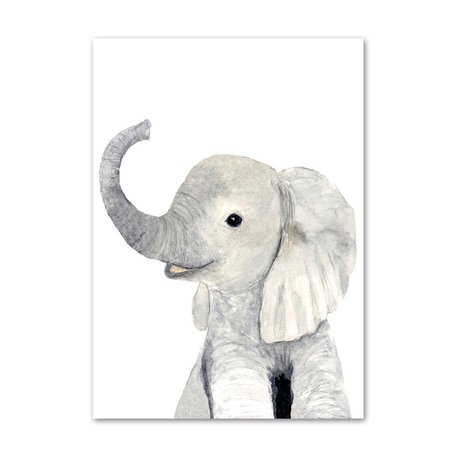 Nursery Posters Animals Fox Elephant Bear Rabbit Zebra I Nursery Wall Art I Wall Decor I Art Print I Decorative Print I Unframed