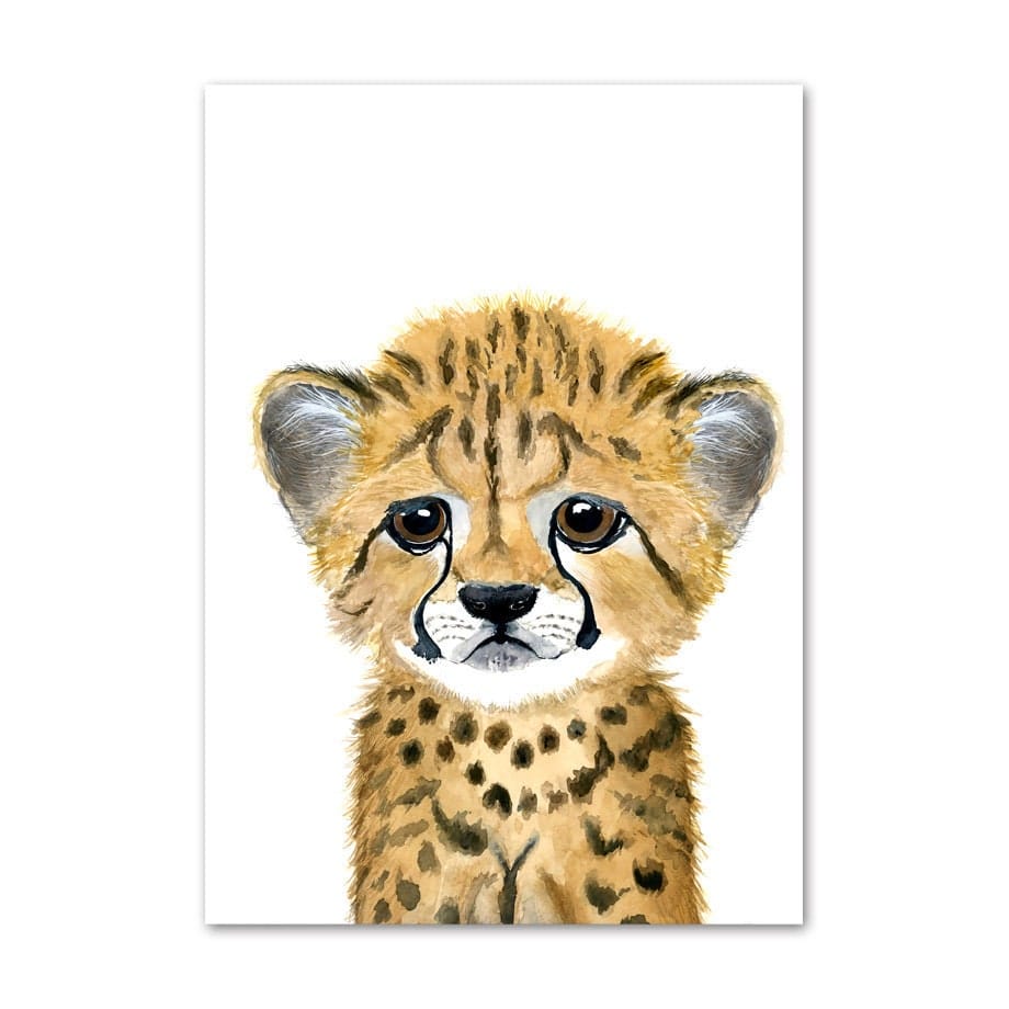 Nursery Posters Animals Fox Elephant Bear Rabbit Zebra I Nursery Wall Art I Wall Decor I Art Print I Decorative Print I Unframed