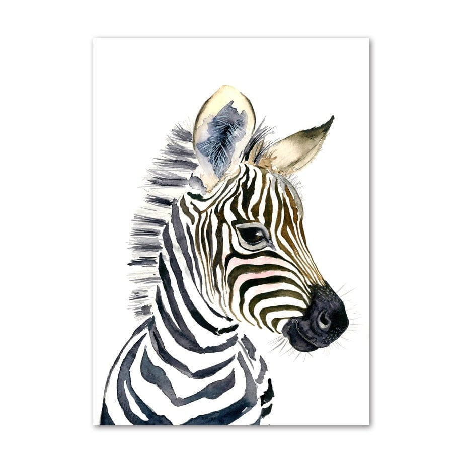 Nursery Posters Animals Fox Elephant Bear Rabbit Zebra I Nursery Wall Art I Wall Decor I Art Print I Decorative Print I Unframed