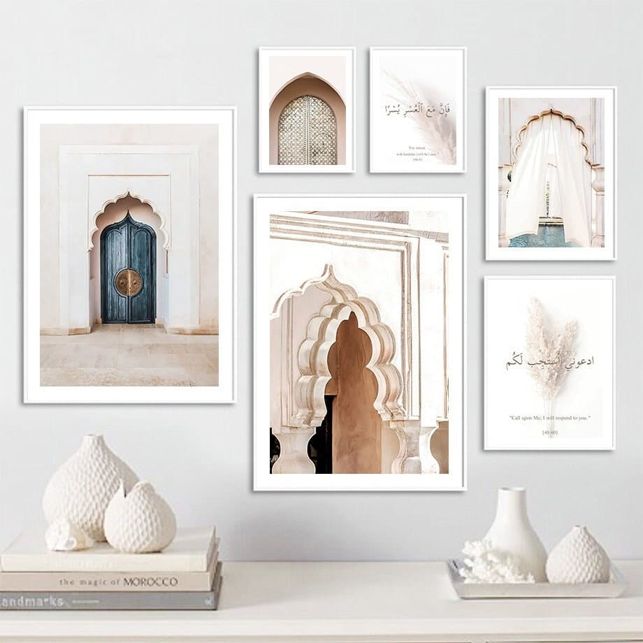 Morocco Gate Arab Architecture Poster · Living Room & Bedroom Wall Art · Decorative Prints · Unframed