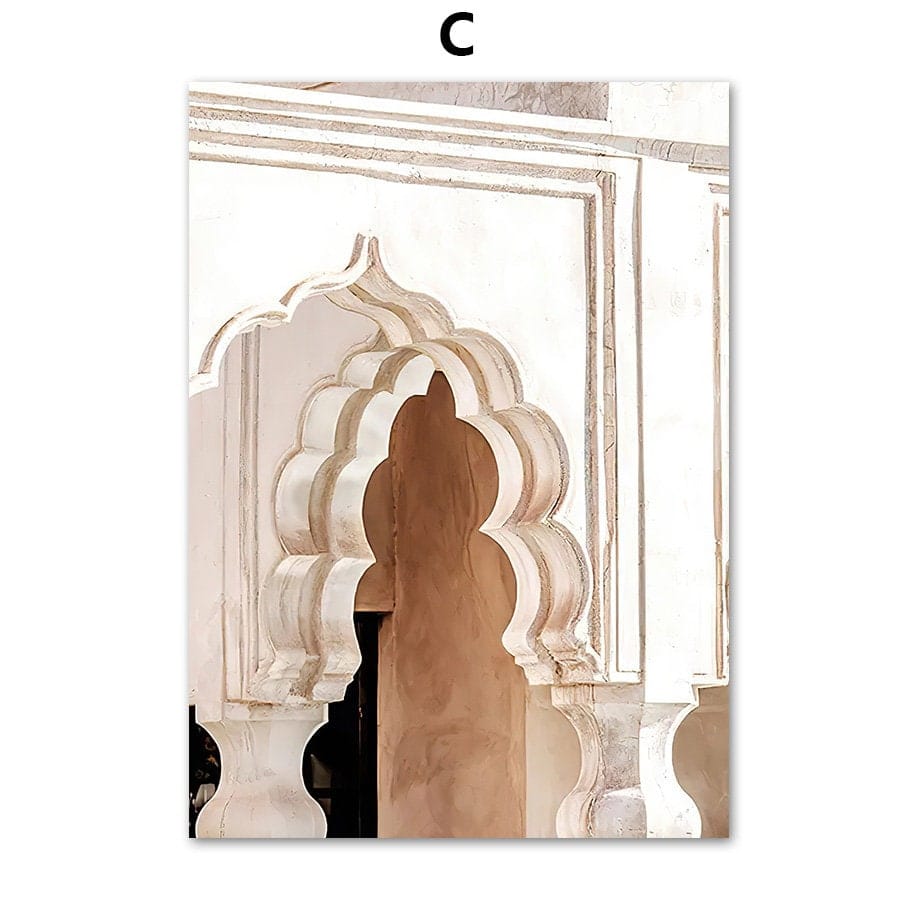 Morocco Gate Arab Architecture Poster · Living Room & Bedroom Wall Art · Decorative Prints · Unframed