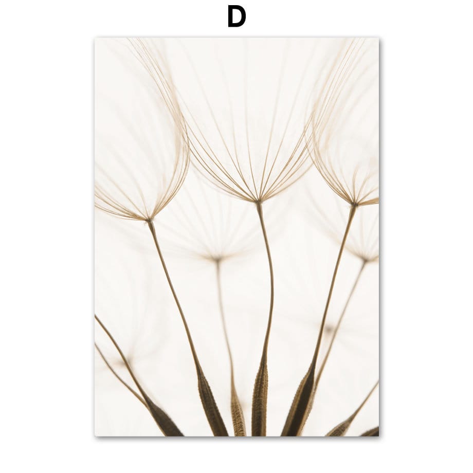 Poster Pampas Grass Beige Love I Wall Art Living Room & Bedroom I Decorative Prints I Unframed