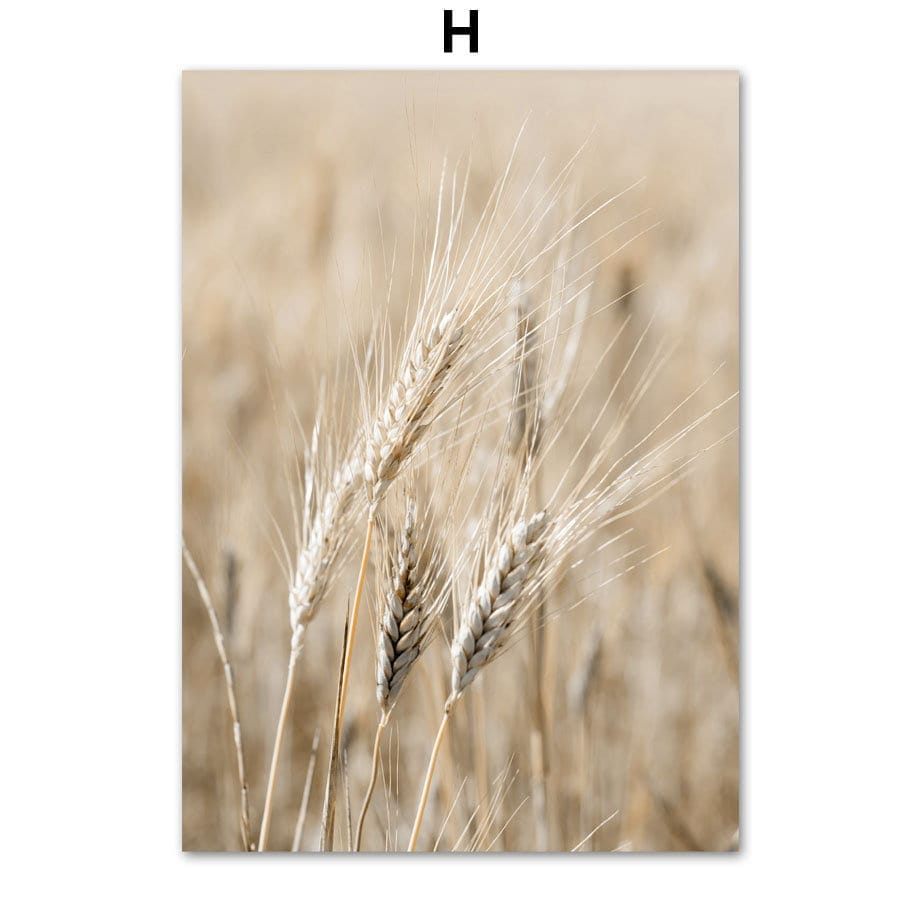 Poster Pampas Grass Beige Love I Wall Art Living Room & Bedroom I Decorative Prints I Unframed