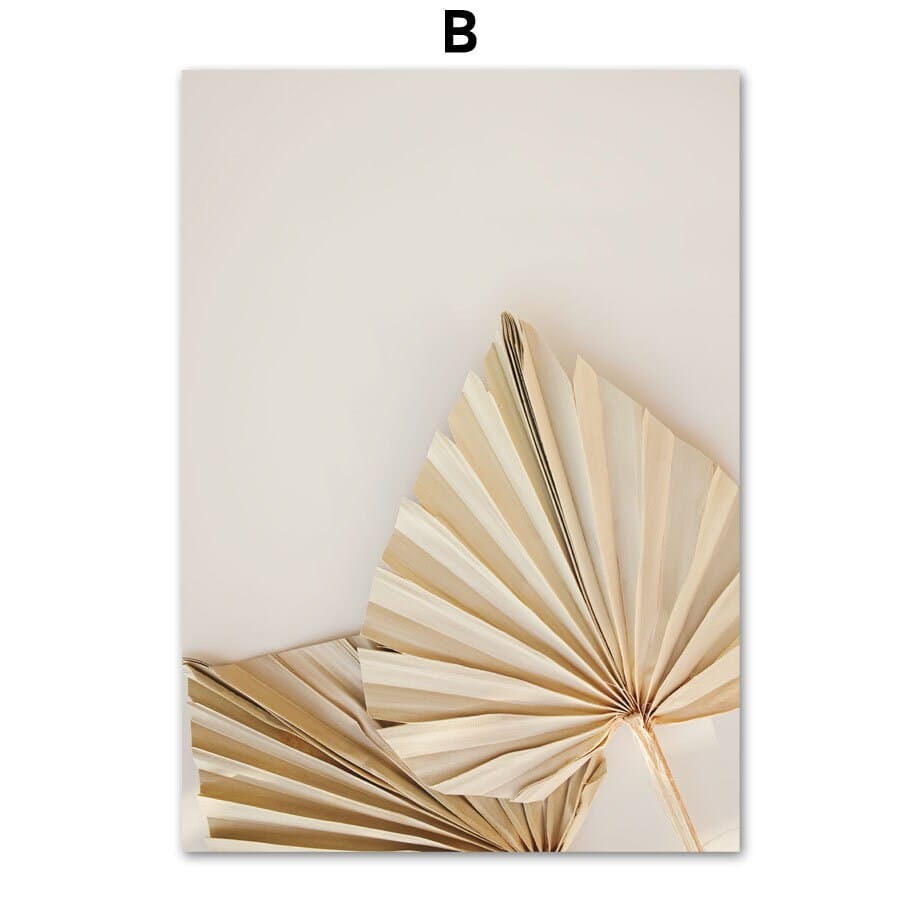 Poster Pampas Grass Beige Love I Wall Art Living Room & Bedroom I Decorative Prints I Unframed