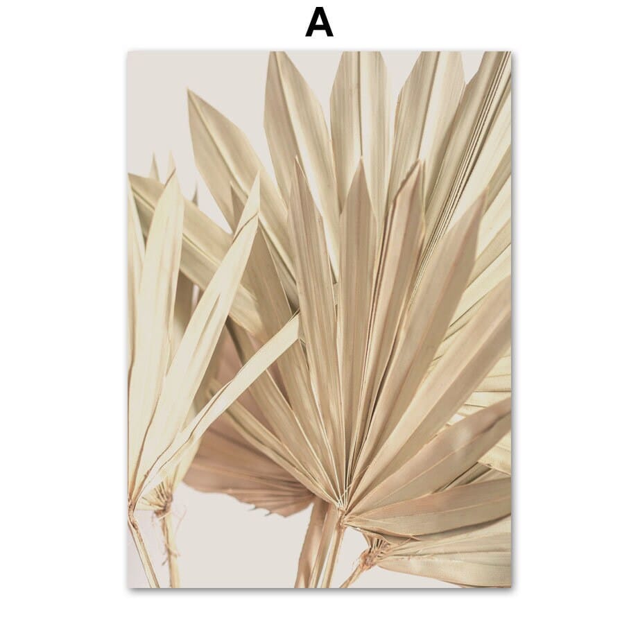 Poster Pampas Grass Beige Love I Wall Art Living Room & Bedroom I Decorative Prints I Unframed