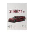 Poster Sportwagen CORVETTE Stingray C8 C3 DODGE CHARGER RTSportauto I Geschenk für ihn I Wohnzimmmer & Büro I Wand Deko I Print ohne Rahmen