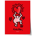 Dancing Figure with Heart Poster · Pop Art Street Art Style · Modern Art Print Unframed