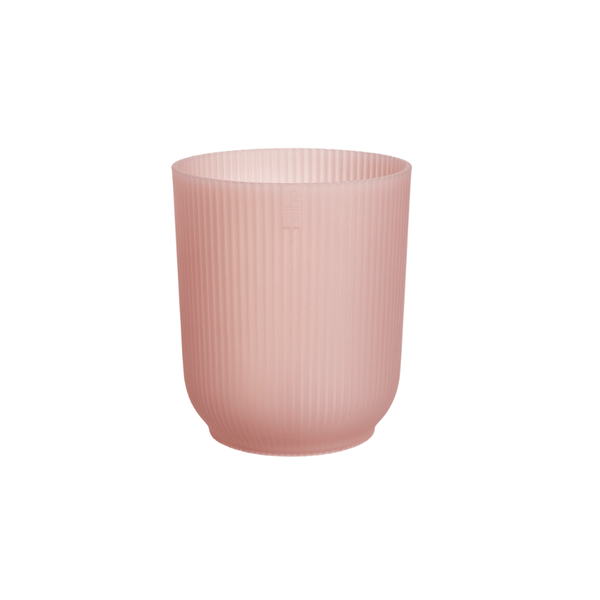 Vibes Orchid Pot Pink – D13xH15 – Modern Planter with Grooved Texture – Decorative Plant Pot with Drainage – Stylish Pot for Orchids & Houseplants