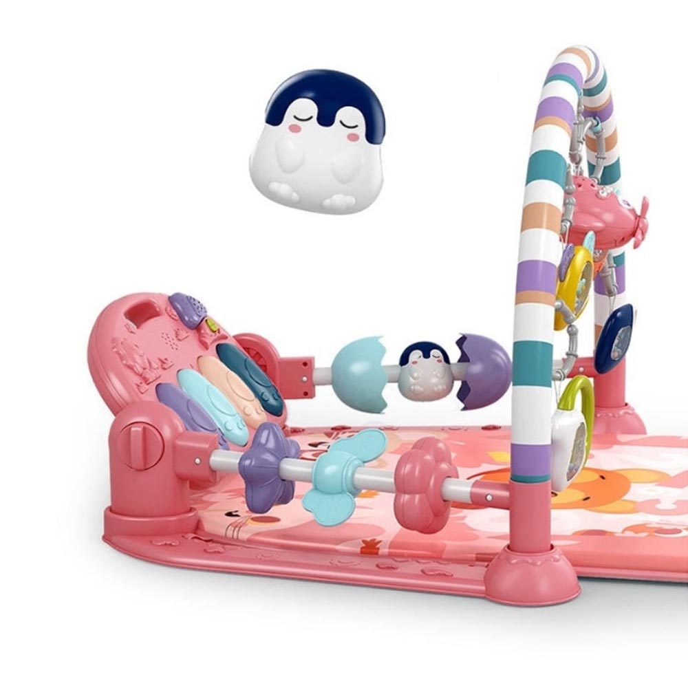 Activity center with piano, in multiple types-pink